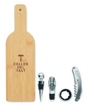 Logo trade promotional gift photo of: Bottle shaped wine set